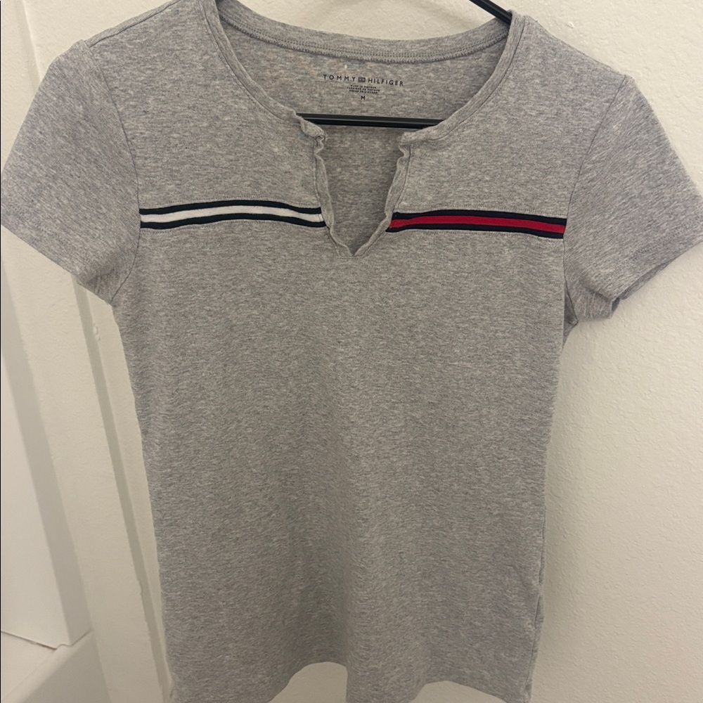 Tommy Hilfiger Heather Gray Short Sleeve Tee